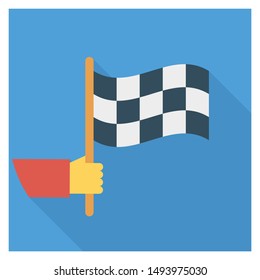 referee flag icon for sport