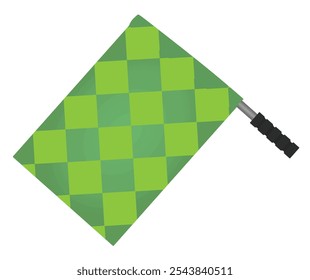 Referee flag isolated. vector illustration