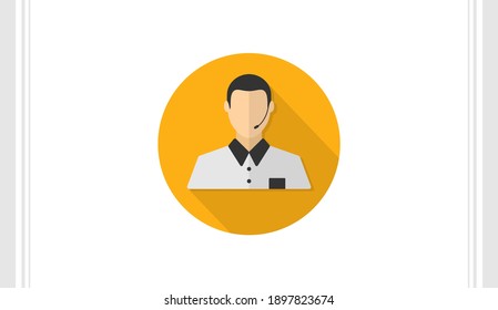 Referee flat icon vector template, Soccer icon concepts, Creative design