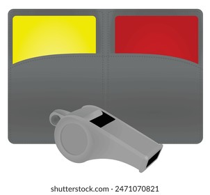 Juego del árbitro. Ilustración vectorial