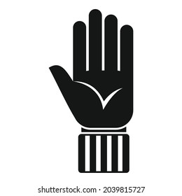 Referee hand icon simple vector. Game judge. Sport match