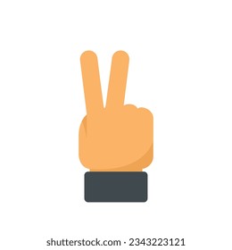 Referee hand sign icon flat vector. Game judge. Sport match isolated