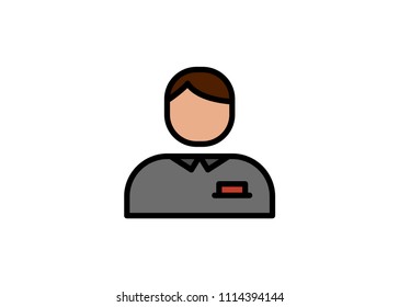 Referee icon, filled line icon