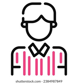 Referee icon Illustration, for UIUX, infographic, etc