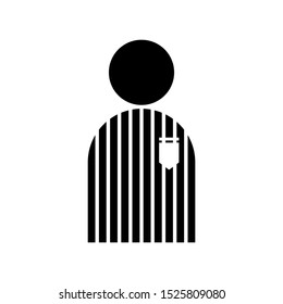 Referee icon isolated sign symbol and flat style for app, web and digital design. Sport Icons. Vector Black Icon. Vector illustration