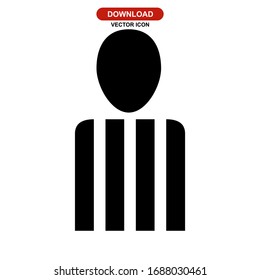 referee icon or logo isolated sign symbol vector illustration - high quality black style vector icons
