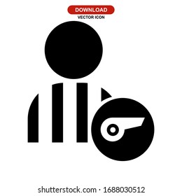 referee icon or logo isolated sign symbol vector illustration - high quality black style vector icons

