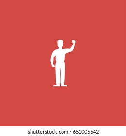 referee icon. sign design. red background