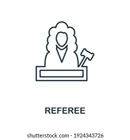 Icono de referencia. Elemento simple de la colección policial. Icono de referencia creativa para diseño web, plantillas, infografías y más