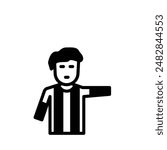 Referee icon solid style element