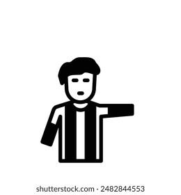 Referee icon solid style element