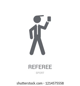 Referee icon. Trendy Referee logo concept on white background from Sport collection. Suitable for use on web apps, mobile apps and print media.