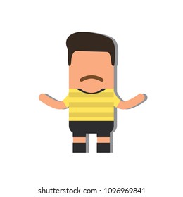 Referee icon, vector illustration design. Football world cup collection.