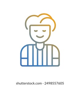 Referee icon vector stock illustration