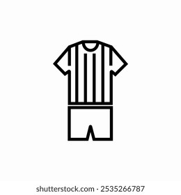 Árbitro jersey icono signo Vector