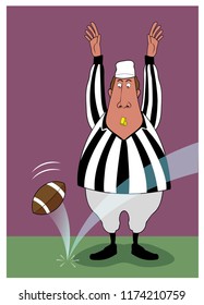 A referee makes the wrong call.