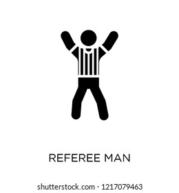 Referee man icon. Referee man symbol design from People collection. Simple element vector illustration on white background.