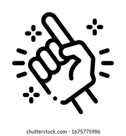 Referee of Match Icon Vector. Outline Referee of Match Sign. Isolated Contour Symbol Illustration