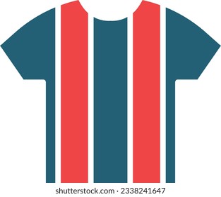 Referee Shirt Glyph Two Color Icon For Personal And Commercial Use.
