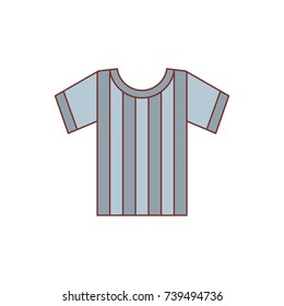 Referee shirt icon. Cartoon illustration of Referee shirt vector icon for web isolated on white background