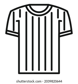 Referee Shirt Icon Outline Vector Judge Stock Vector (Royalty Free ...