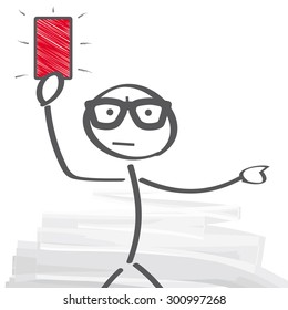 Referee Showing Red Card