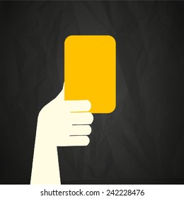 Referee Showing Yellow Card