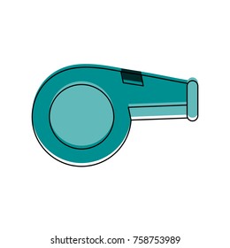 Referee sport whistle icon vector illustration graphic design