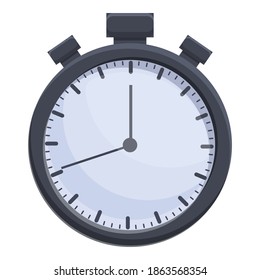 Referee stopwatch icon. Cartoon of referee stopwatch vector icon for web design isolated on white background
