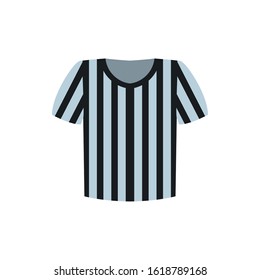 Referee tshirt design, American football super bowl sport hobby competition game training equipment tournement and play theme Vector illustration