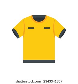Referee tshirt icon flat vector. Foul game. Sport judge isolated