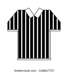 Referee tshirt isolated in black and white