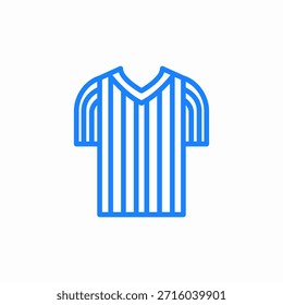 Árbitro Uniforme Icono Signo Vector