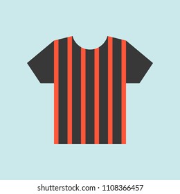 Referee uniform shirt, Flat icon soccer related