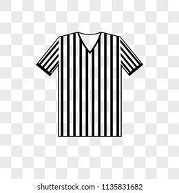Referee vector icon on transparent background, Referee icon