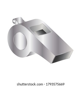 referee whistle accessory isolated icon vector illustration design