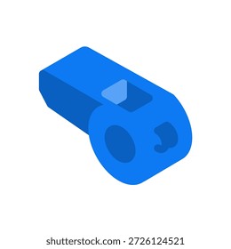 ilustração do ícone plano do apito do árbitro