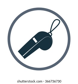 Referee whistle icon