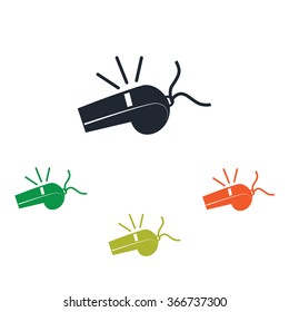 Referee whistle icon