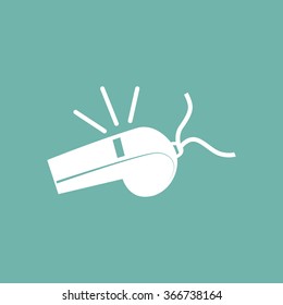 Referee whistle icon