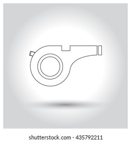Referee whistle icon