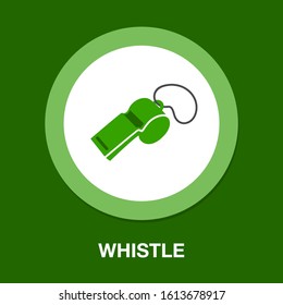 Referee whistle icon. flat illustration of Referee whistle vector icon. Referee whistle sign symbol