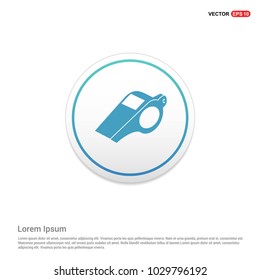 Referee Whistle Icon Hexa White Background icon template
