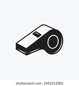 Referee whistle icon, Sports Accessory icon vector