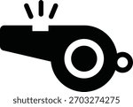 referee whistle icon vector illustration
