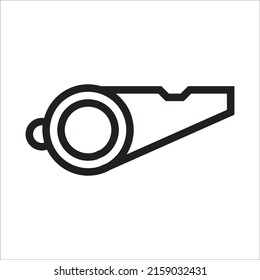 Icono de silbido de referencia ilustración vectorial aislada en fondo blanco