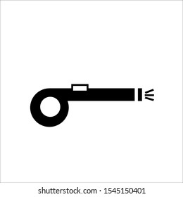 referee whistle icon with a white background