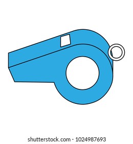 Referee whistle isolated