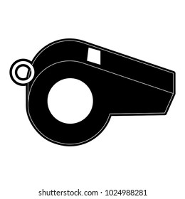 Referee whistle isolated