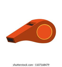 Referee whistle isolated